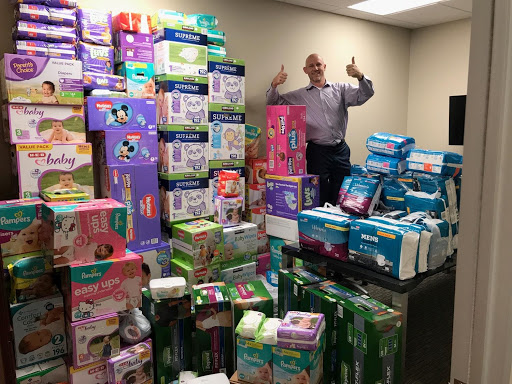 Endeavors team hurricane recovery effort diaper drive